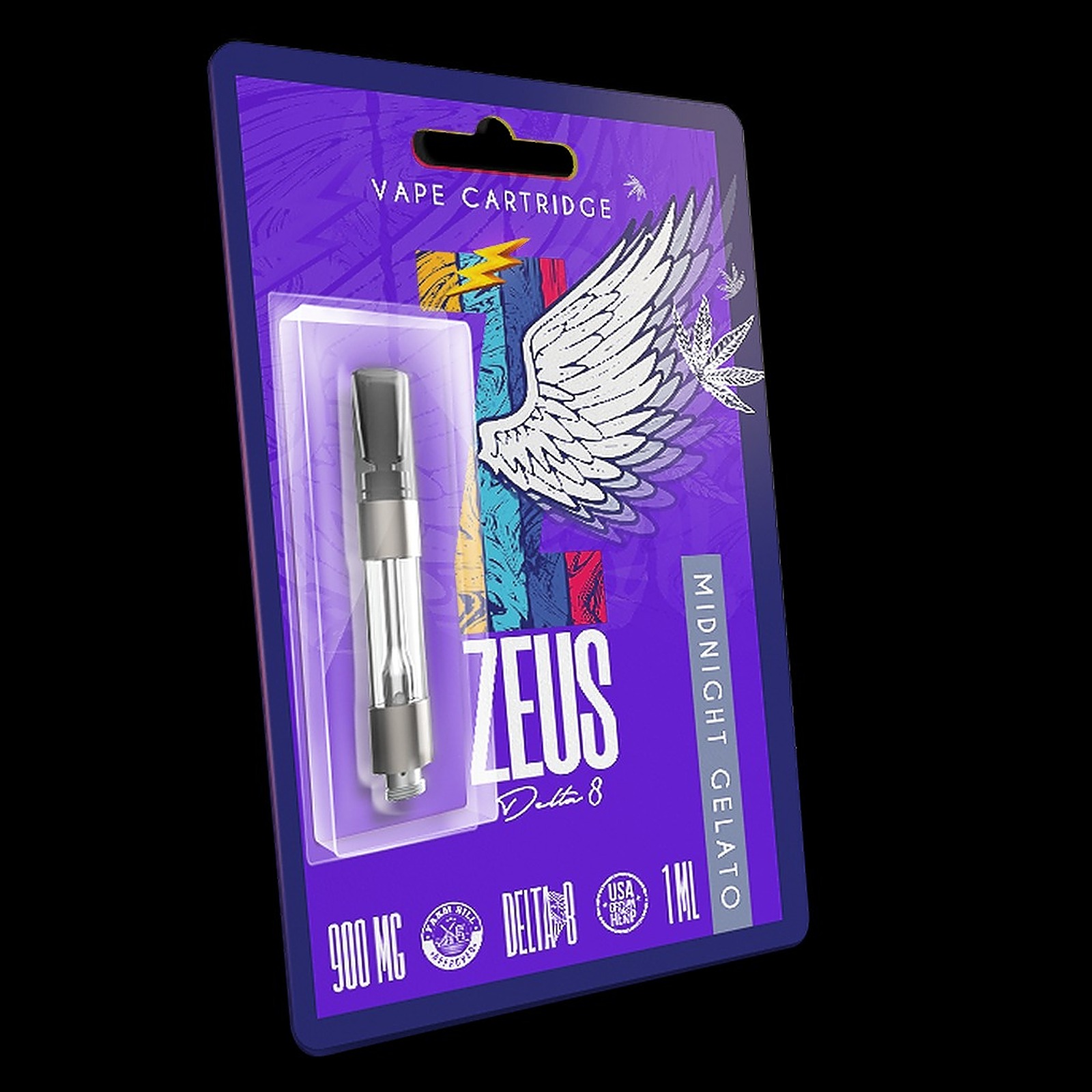 Zeus Delta 8 Cartridge Midnight Gelato - 900mg